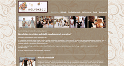 Desktop Screenshot of kolyokbuli.hu